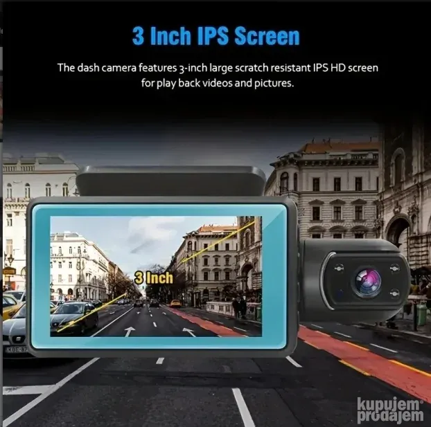 Vehicle BlackBox DVR - Dual Lens - 1080P