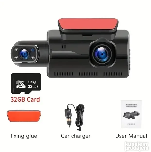 Vehicle BlackBox DVR - Dual Lens - 1080P