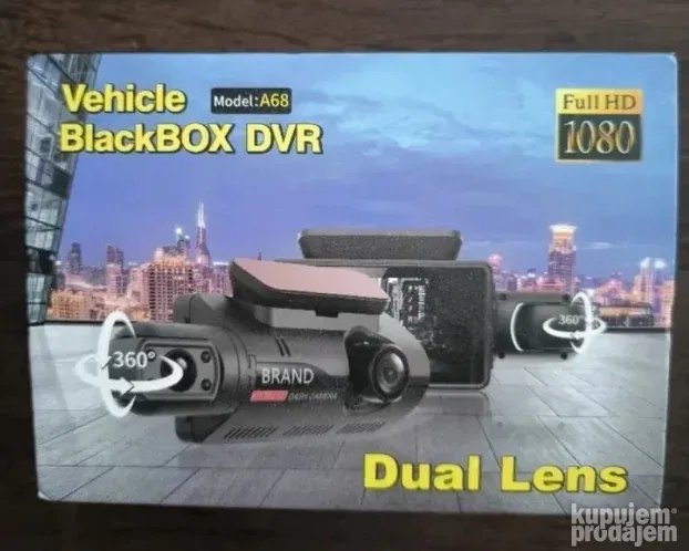 Vehicle BlackBox DVR - Dual Lens - 1080P