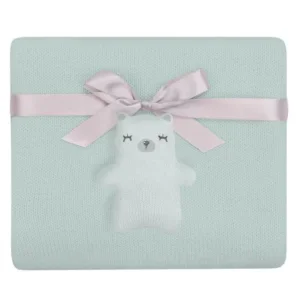 Kikka Boo Pleteno baby ćebence Bear mint KKB11050