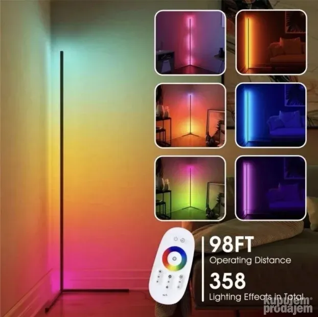 LAMPA PODNA RGB led sobna podna lampa PODNA LAMPA - KupujemProdajem