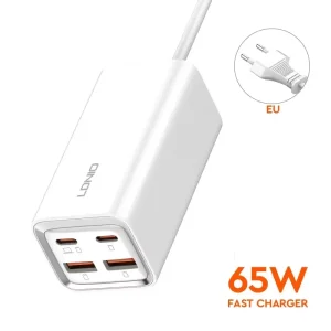 Kucni punjac LDNIO A4610C, QC4+, PD3.0, PPS, 65W - Bela