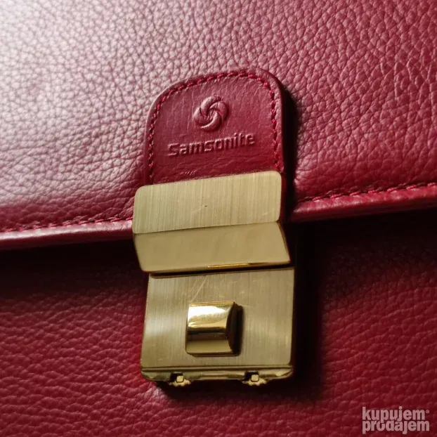SAMSONITE ženska kožna poslovna torba - Made in Italy