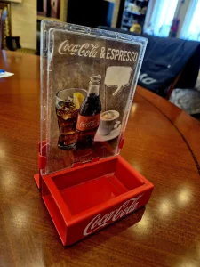 Coca-Cola drzac secera za kafice, metalni 17 cm