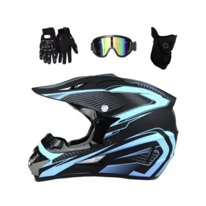 Kaciga Full Face CROSS BLUE S plus naocare,rukavice,podkapa