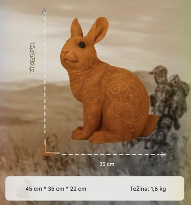 Meta za Streličarstvo 3D - ZEC - 45 x 35cm.