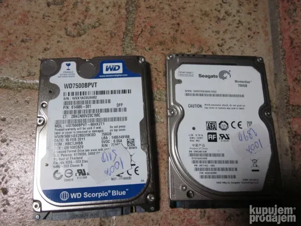 HDD za laptop 80GB-1TB   2.5inca