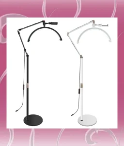 Kozmetička podna lampa sa LED svetlom polumesec