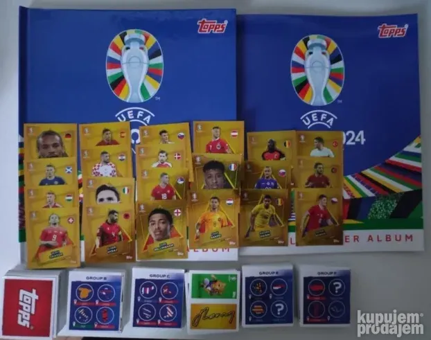 EURO 2024 albumi celi SETOVI PARALELE ZLATNE obične sličice