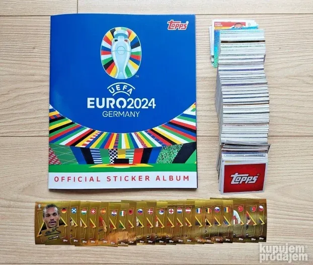 EURO 2024 albumi celi SETOVI PARALELE ZLATNE obične sličice