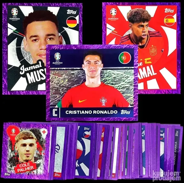 EURO 2024 albumi celi SETOVI PARALELE ZLATNE obične sličice