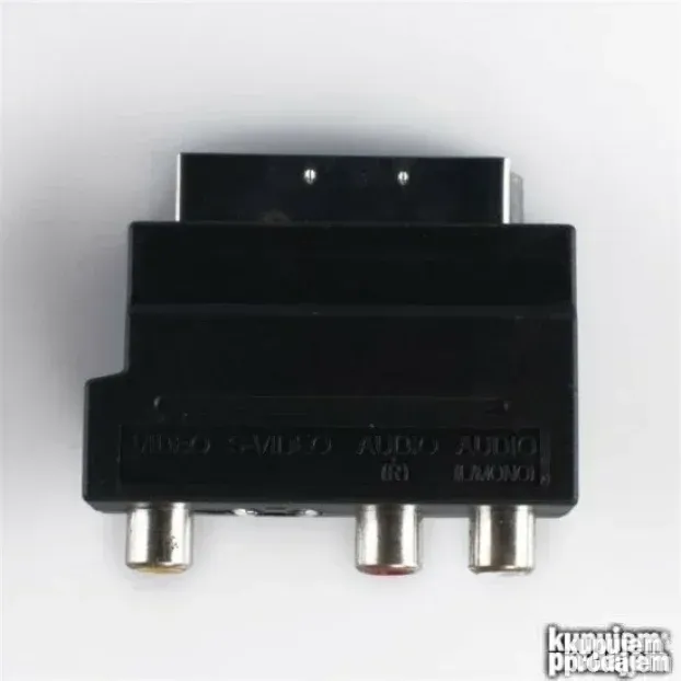 Skart adapter S-Video+AV činčevi 3RCA, prekidač in/out Scart