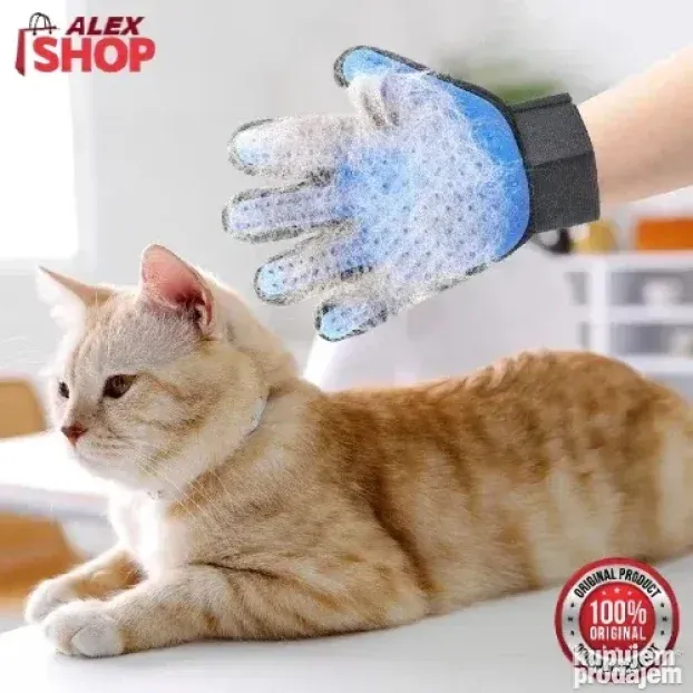 4u1 Rukavica za uklanjanje dlaka češljanje masažu i kupanje