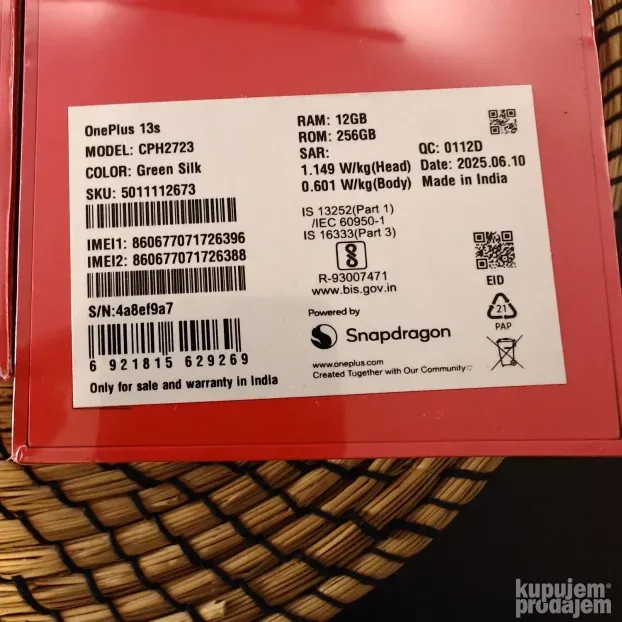 Oneplus 13S 13 S 512GB 256gb PREMIJERA NOVO