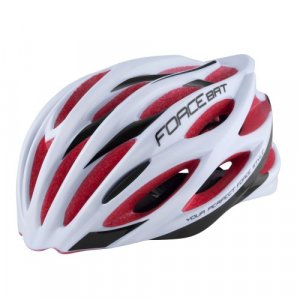 KACIGA FORCE BAT S/M belo-crvena