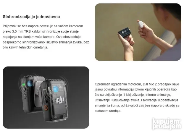 DJI MIC 2 - set bezicnih mikrofona MIC2
