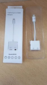 Lightning to 3.5MM 2 in 1 Charging Adapter MH030