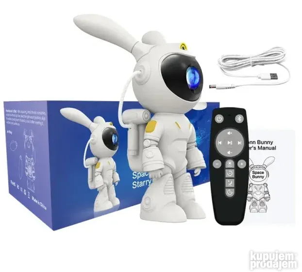 Projektor Astronaut Zec Laser Zvucnik Zvezdano nebo