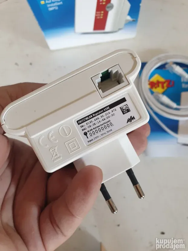FRITZ! repeater 450E 450 Mbps gigabitni LAN