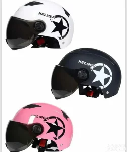 NOVO! Kaciga za motor Kaciga za Skuter Foto Grej Vizir