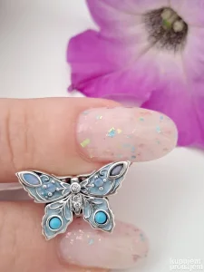 Nov Pandora privezak plavi leptir 925