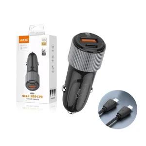 Auto punjac LDNIO 510Q PD/ QC3.0 38W (total) Type-C na Type
