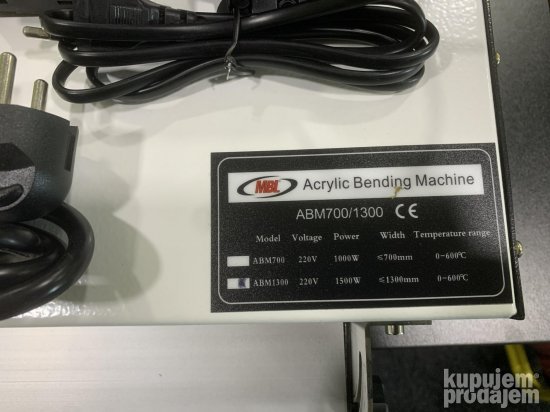 Savijanje Pleksiglas klirit MBL ABM1300