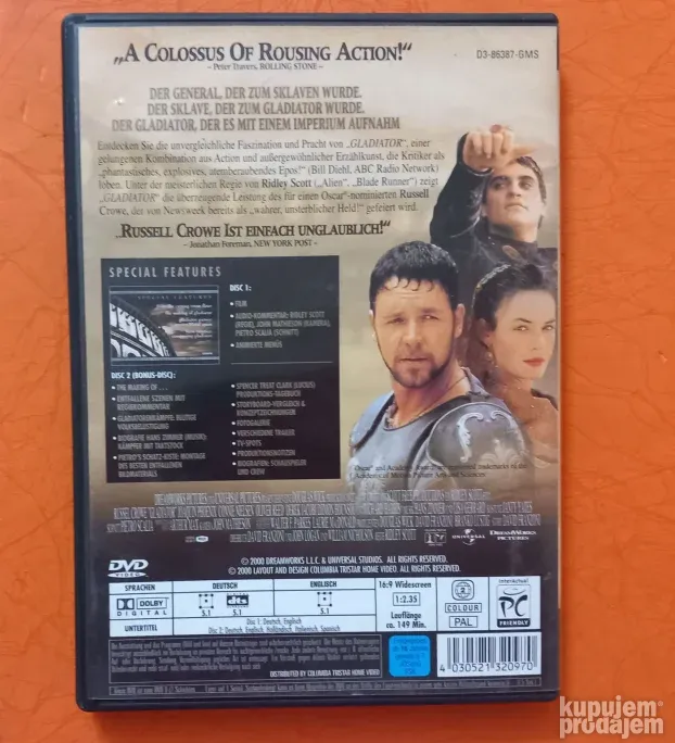 Gladijator collector edition 2dvd