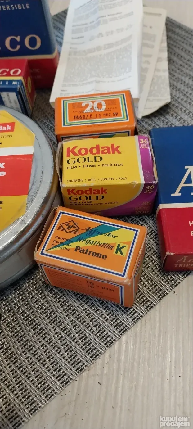 Agfa Filmovi i Kodak Ansco Filmske Trake Retko