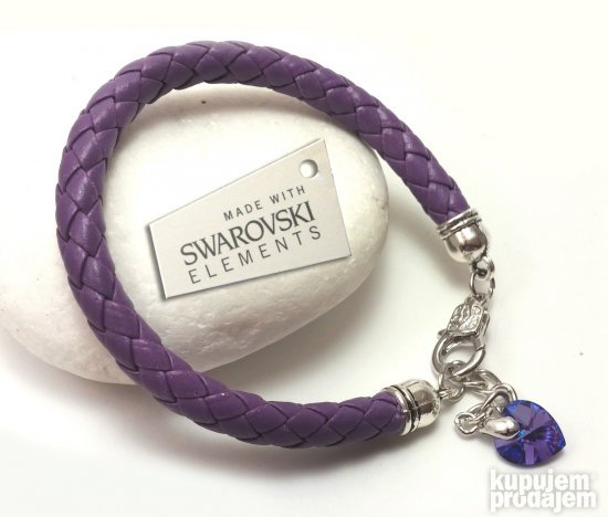 SWAROVSKI SREBRNE mindjuše 2cm (HT)