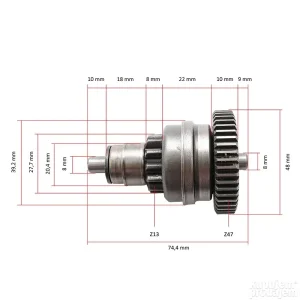 Bendiks anlasera Piaggio Liberty 125/Vespa ET4 13/47 RMS