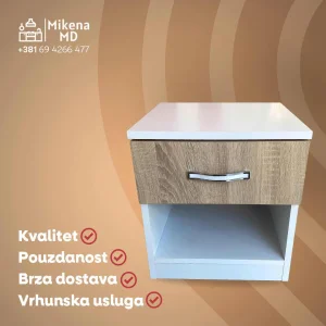 Noćni ormarić 1F - sonoma hrast