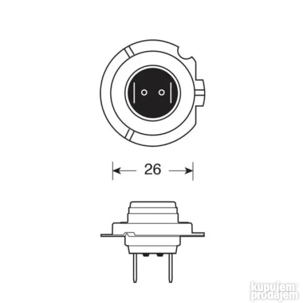 Sijalica H18 12V 65W (1 kom) Lampa 58033