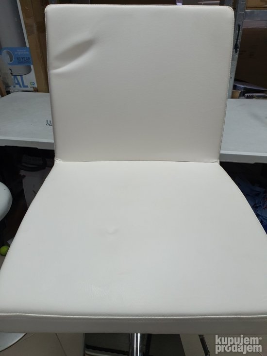 Barska Stolica Hrom-Bela 42x53x92-113cm - Robas Lund