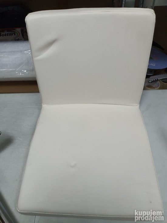 Barska Stolica Hrom-Bela 42x53x92-113cm - Robas Lund