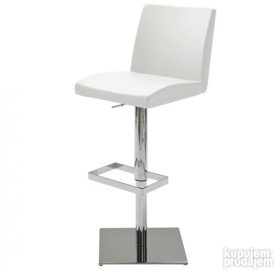Barska Stolica Hrom-Bela 42x53x92-113cm - Robas Lund