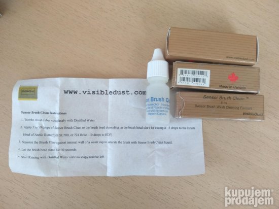 Visible Dust Sensor Brush Clean Liquid