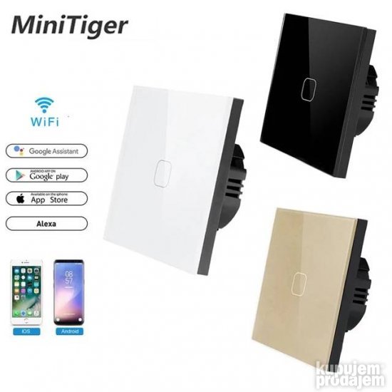 WIFI APP TUYA Prekidač na dodir Touch zidni tač prekidač