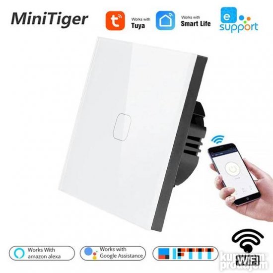 WIFI APP TUYA Prekidač na dodir Touch zidni tač prekidač