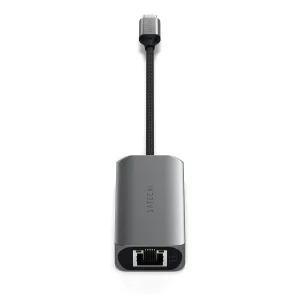 Satechi 4-In-1 Usb-C Hub With 25 Gigabit Ethernet Grey