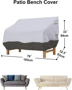 Zimski prekrivač za votelju dvosed na terasi baštenski