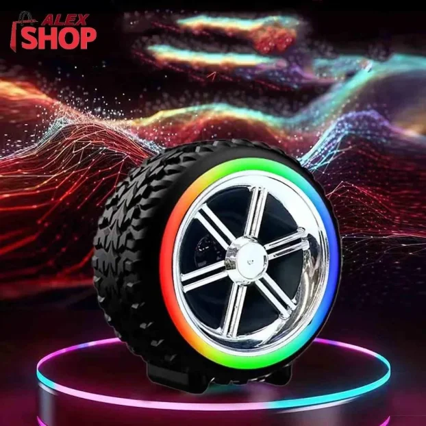 Bluetooth zvučnik točak sa LED svetlom: muzika i svetlosni