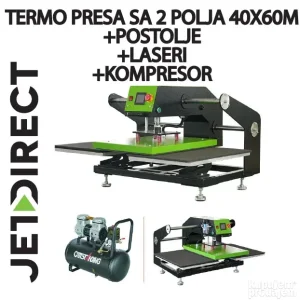 Pneumatska Dupla Termo Presa 40x60cm sve ukljuceno u cenu