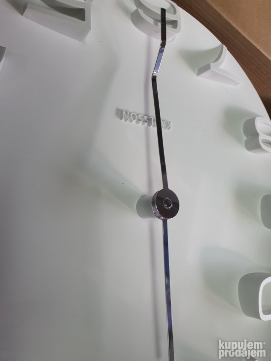 Zidni Beli Sat 42cm - Karlsson