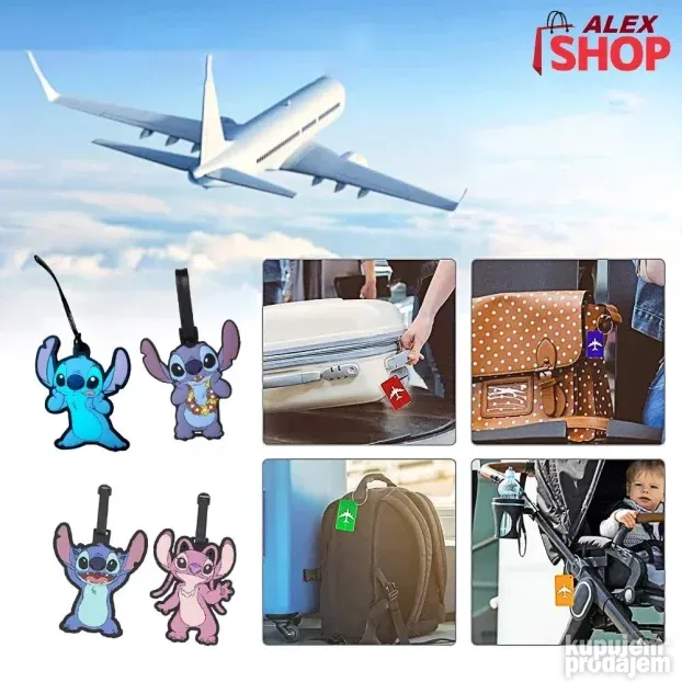 Stitch Bag Tag zakača za kofer za upisivanje svih podataka