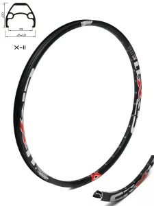 FELNA RIM 27.5" (584x19), X11 36rupa Eyelets Crna