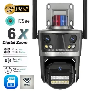 WiFi kamera sa 3 u 1 KAMERE Video nadzor 28mpx ICSEE NOVO