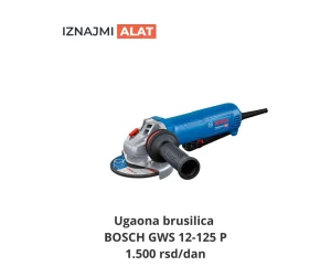 Iznajmi ugaonu brusilicu BOSCH GWS 12-125 P