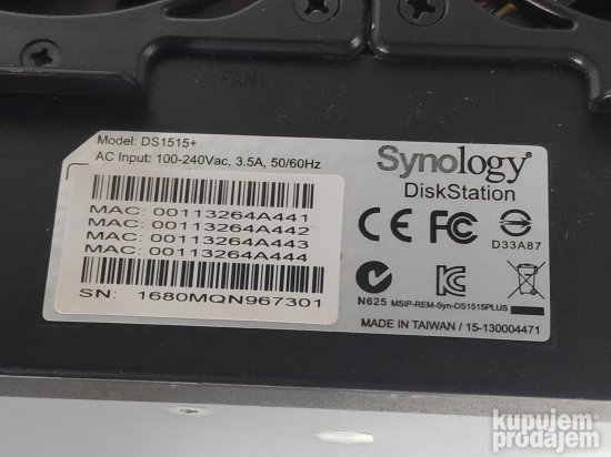 Synology DiskStation DS1515+ 5-Bay NAS Server