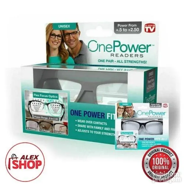 One Power naočare sa fleksibilnim fokusom unisex